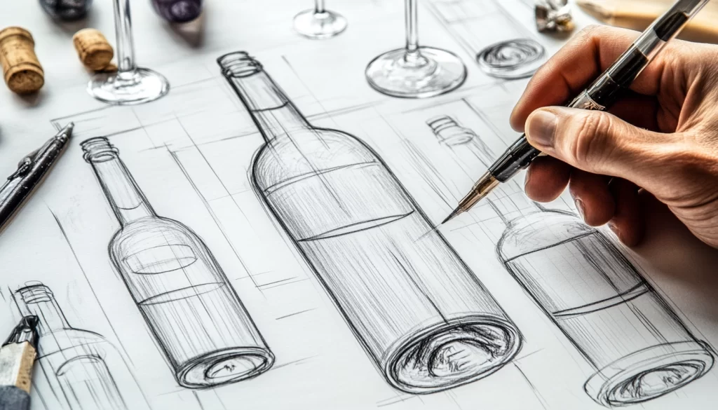 Professional custom design glass bottle