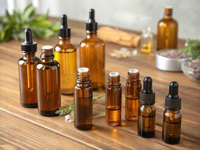 Essential oil bottles
