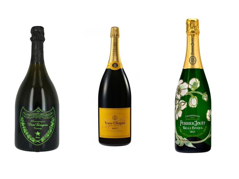Champagnes Unique liquor bottles