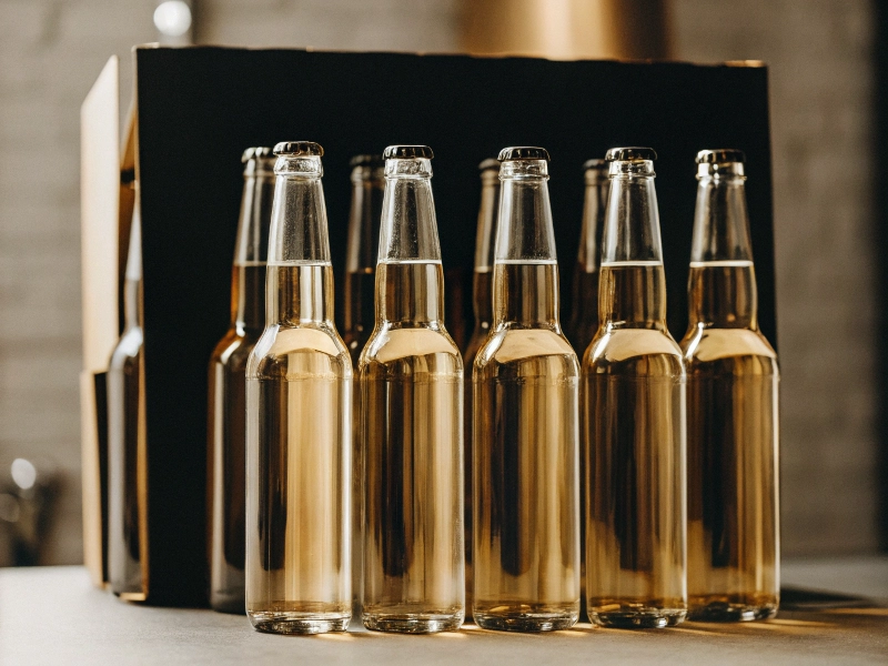 Image of lightweight glass bottles